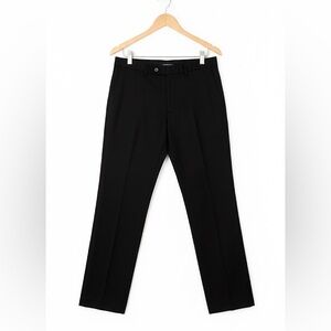 Nordstrom Men's Classic Black Slim Fit Dress Pants (No Iron Needed)